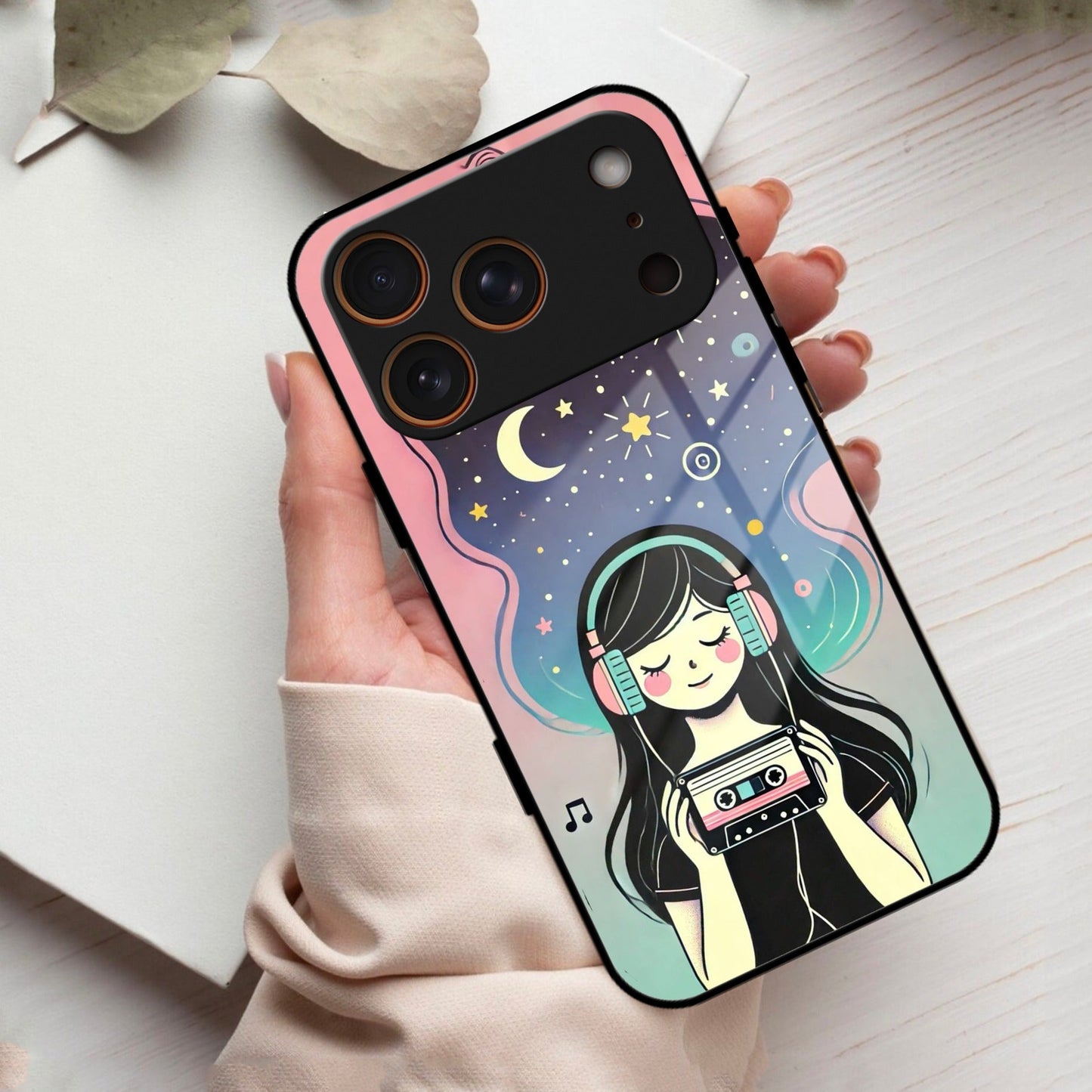 Luna Glass Case Cover For iPhone