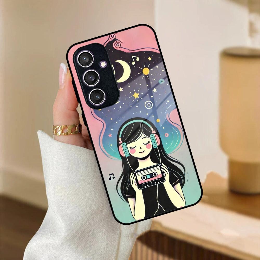 Luna Glass Case Cover For Samsung