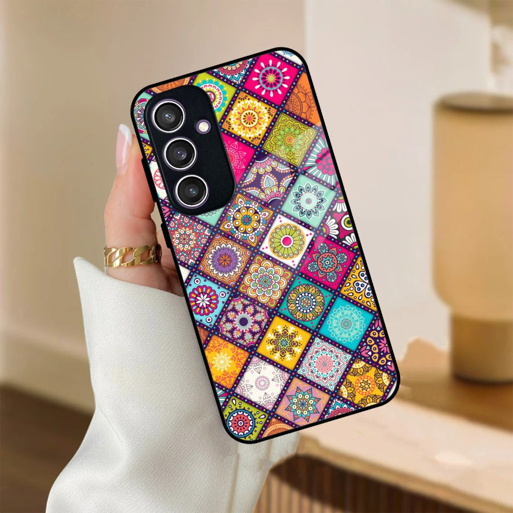 Mandala Glass Case Cover V2 For Samsung