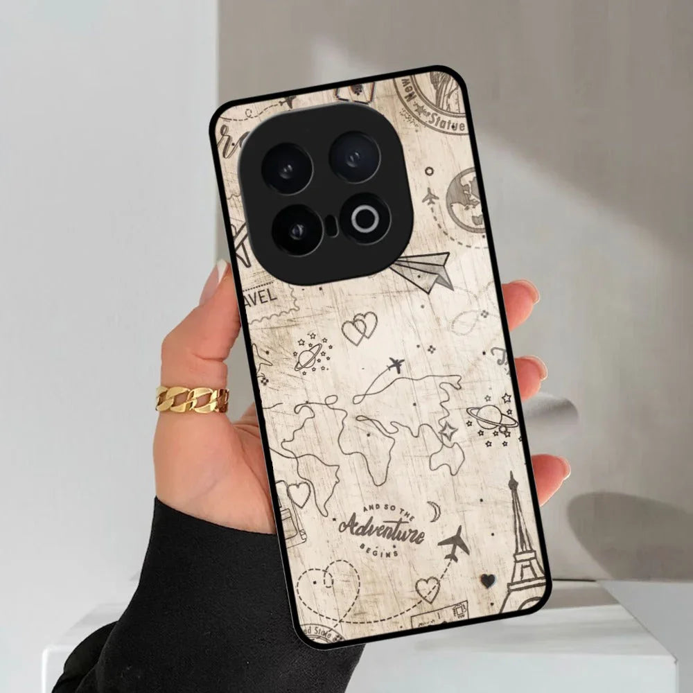 Map Mania Glass Case Cover For iQOO - ShopOnCliQ