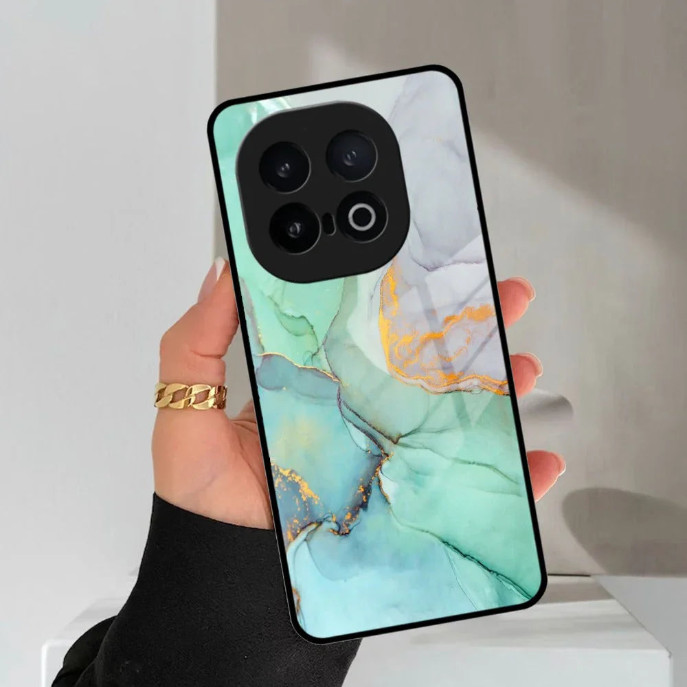 Marble Glass Finish Phone Case And Cover For iQOO - ShopOnCliQ