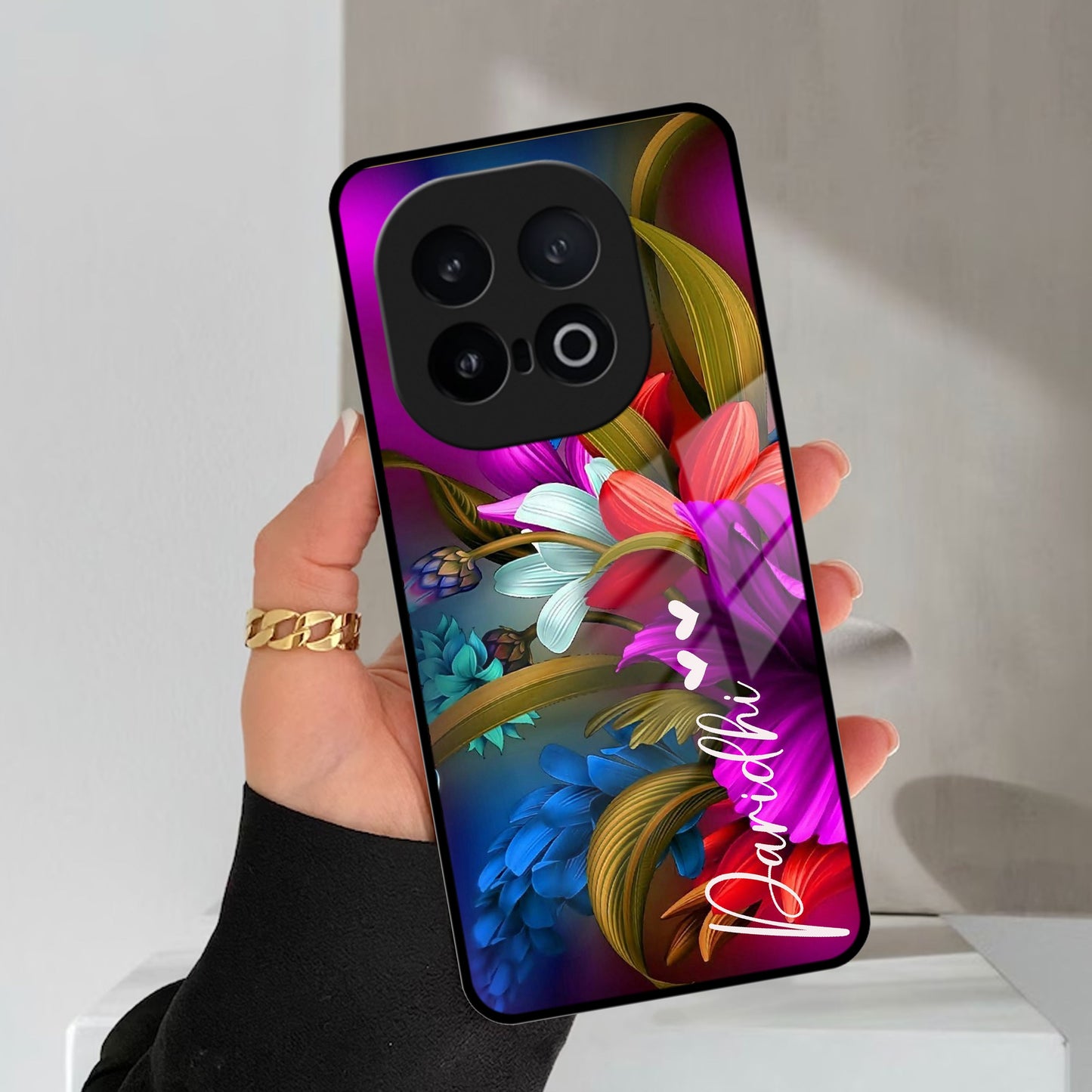 Margenta Glass Case Cover For iQOO