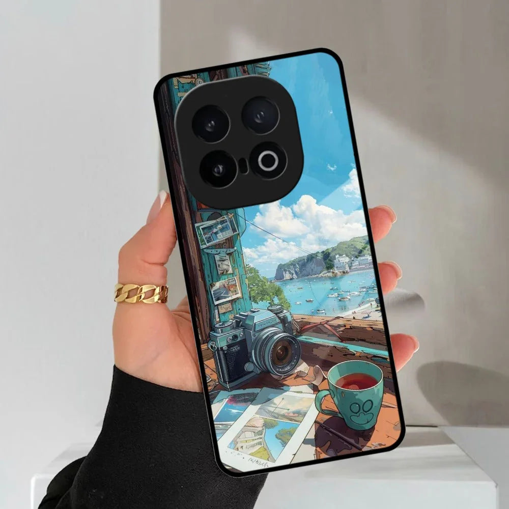 Memoirs in Color Glass Case Cover For iQOO - ShopOnCliQ