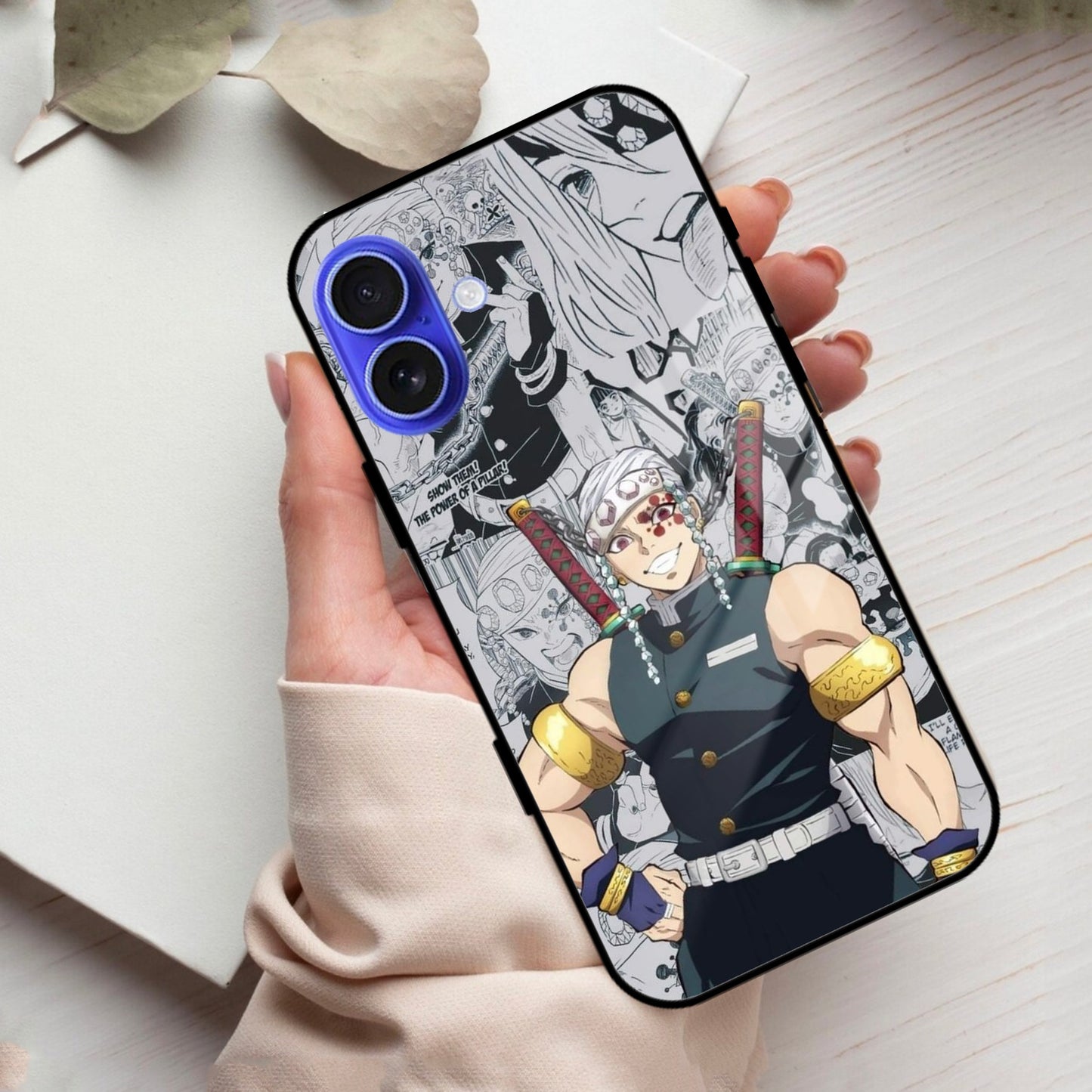 Mr. Flashy Glass Case Cover For iPhone