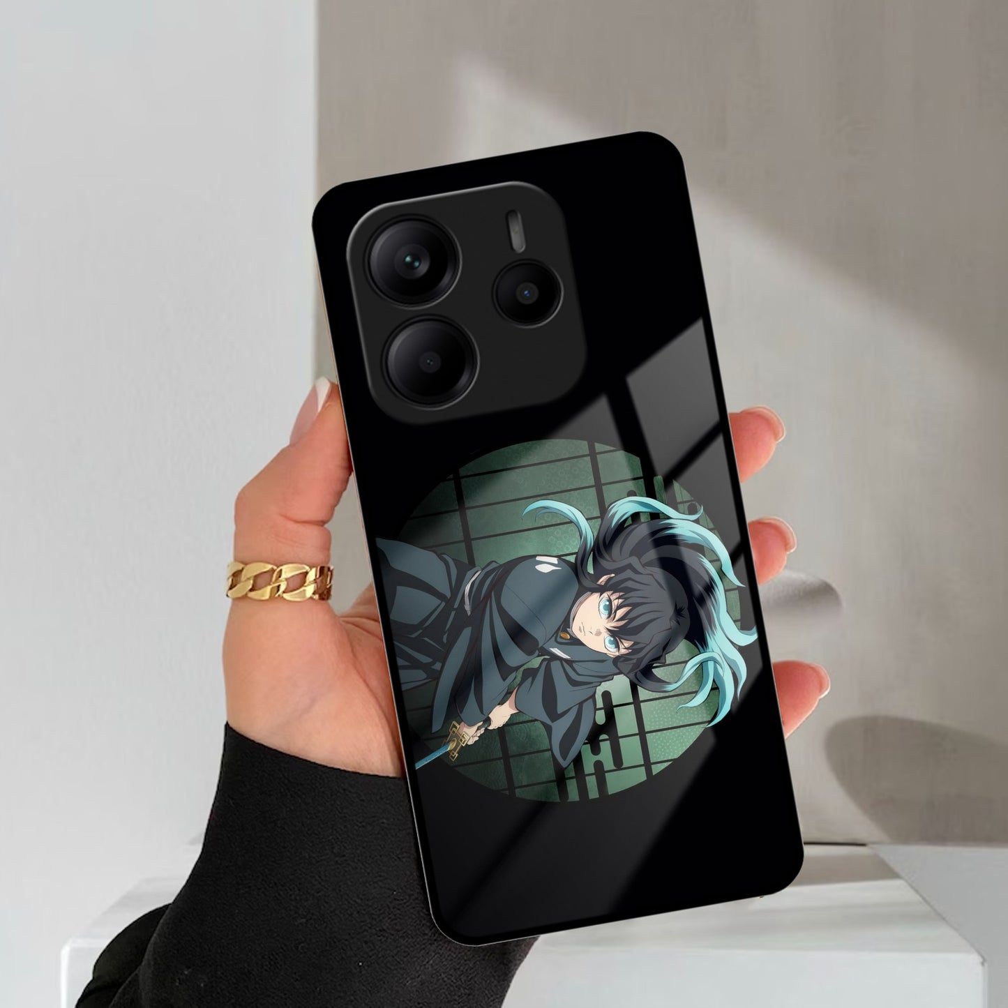 Muichiro Tokito Glass Case Cover For Redmi