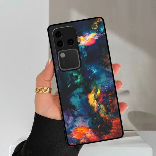 Multicolor Glossy Metal Case Cover For Vivo - ShopOnCliQ
