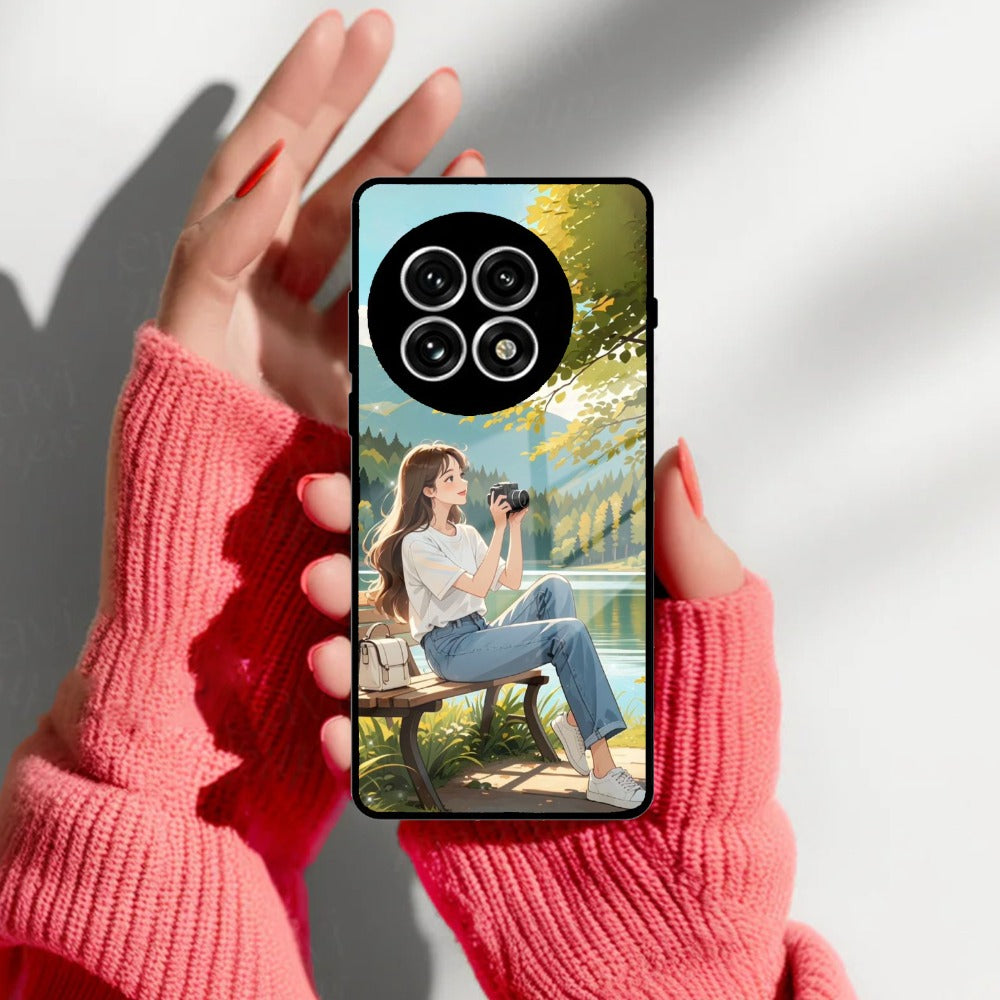 Nature's Frame Glass Case Cover For Oneplus