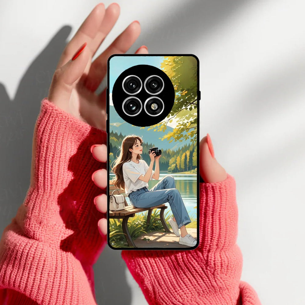 Natures Frame Glossy Metal Case Cover For OnePlus