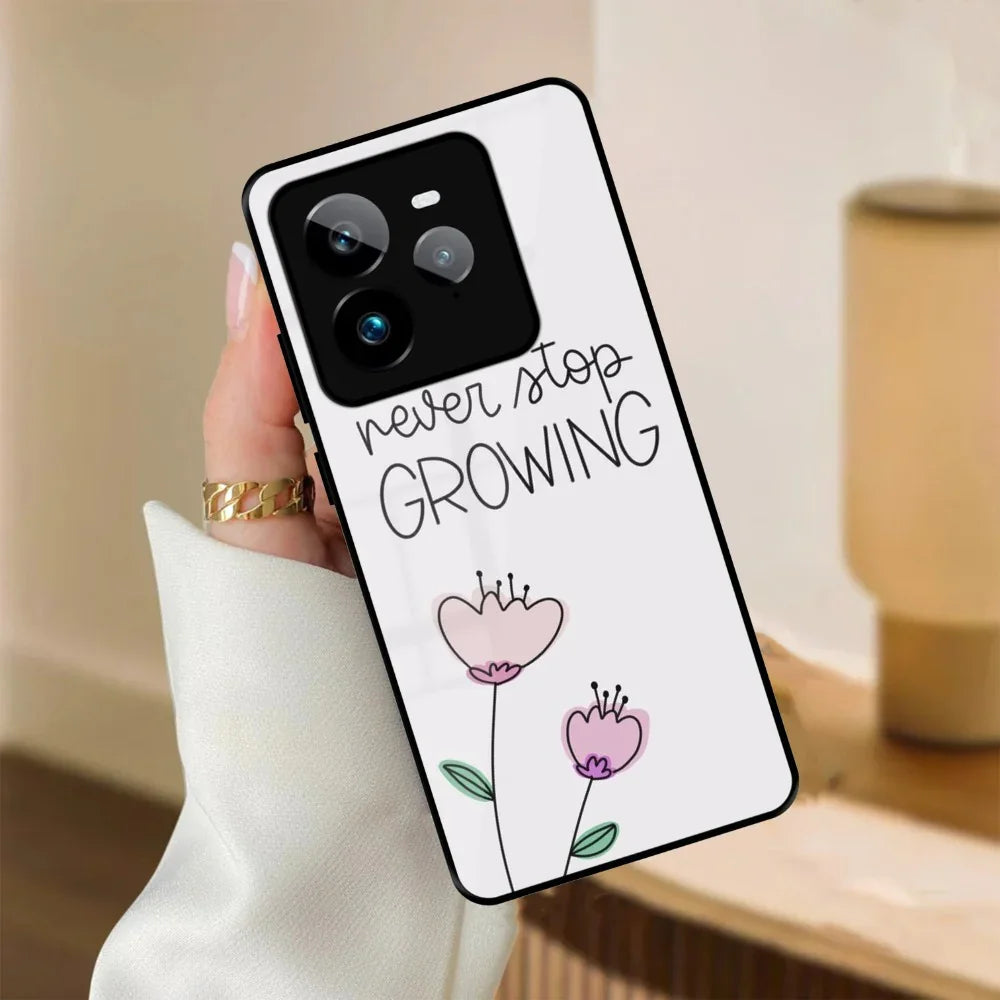 Never Stop Growing Glossy Metal Case Cover For Realme - ShopOnCliQ