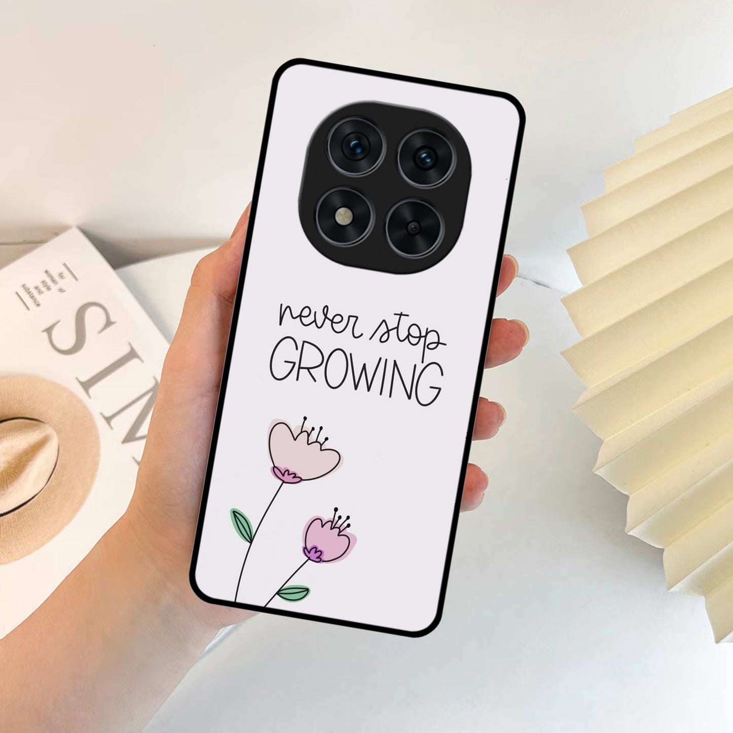 Retro Floral Glossy Metal Case Cover V2 For Poco