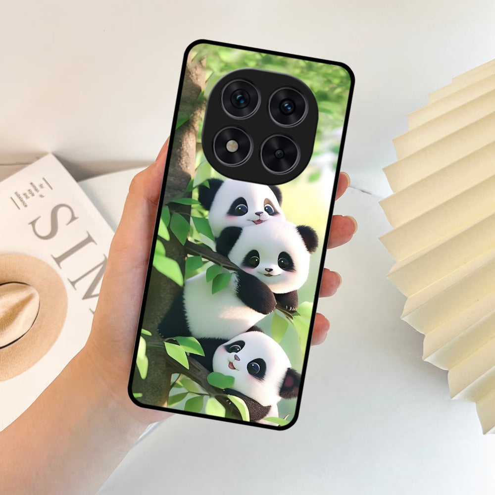 Panda Glossy Metal Case Cover For Redmi