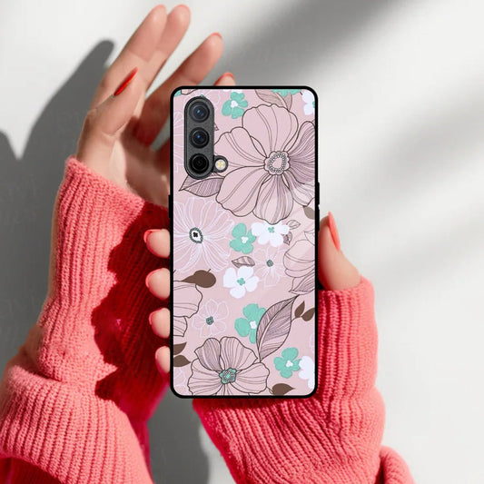 Peach Flower Glass Phone Cover for OnePlus