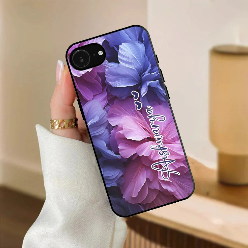 Perfect Customized Floral Glossy Metal Case Cover For iPhone - ShopOnCliQ