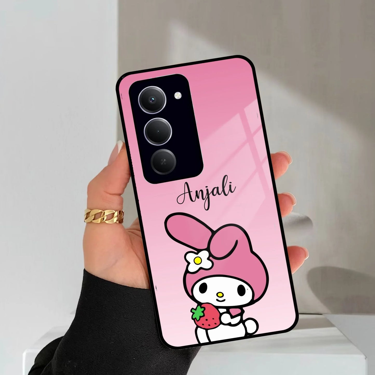 Pink Bunny Glass Case Cover For Redmi/Xiaomi - ShopOnCliQ