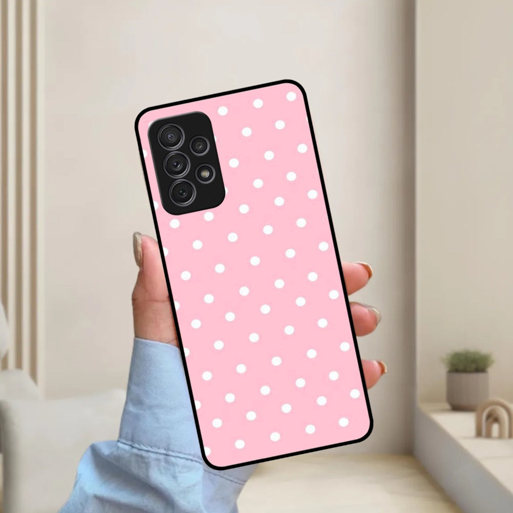 Pollaka Dot Glossy Metal Case Cover For Samsung