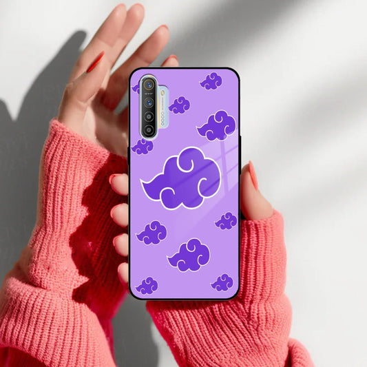 Purple Cloud Mobile Glass Phone Case Cover For Realme/Narzo