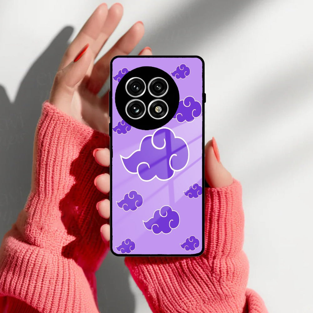 Purple Cloud Mobile Glass Phone Case Cover For OnePlus