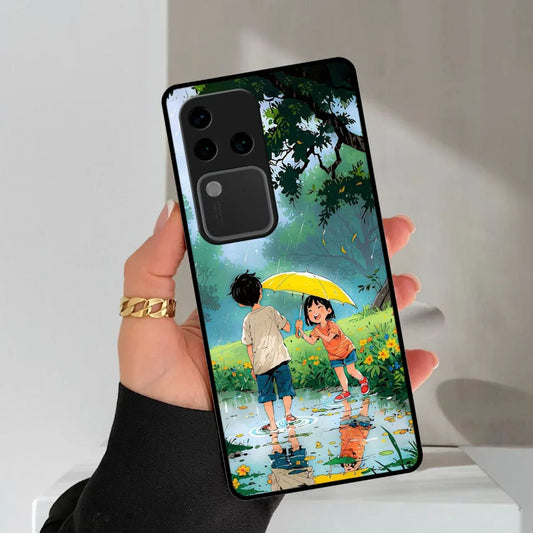 Raindrop Moments Glossy Metal Case Cover For Vivo - ShopOnCliQ