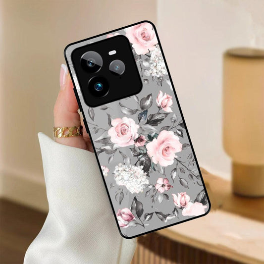 Retro Floral Glossy Metal Case Cover V2 For Realme - ShopOnCliQ