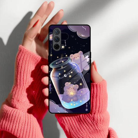 Sky Panda Design Glass Phone Case Cover V2 For OnePlus