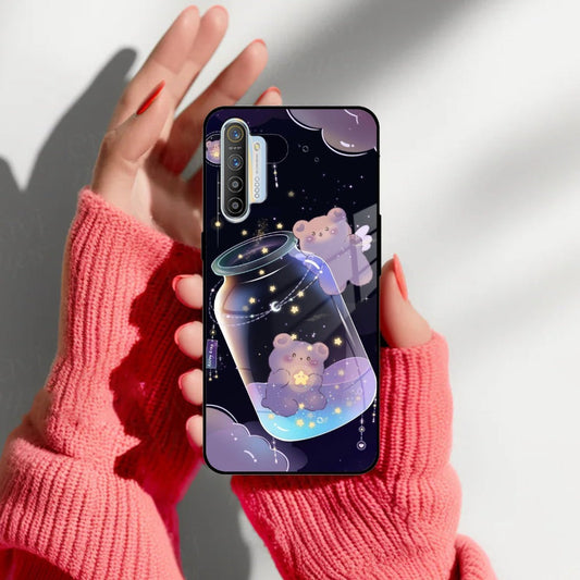 Sky Panda Design Glass Phone Case Cover V2 For Realme/Narzo