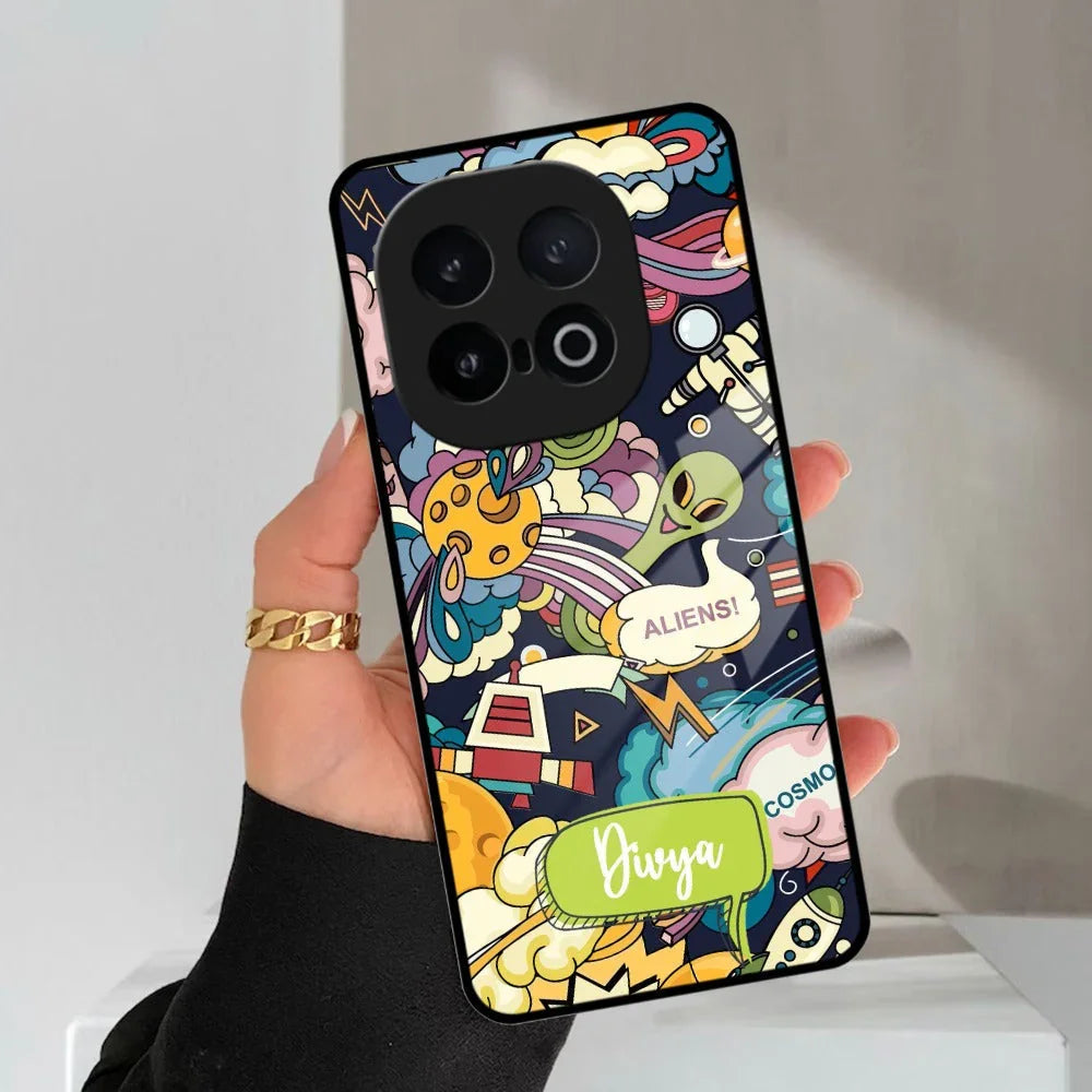 Space Glass Case Cover For iQOO - ShopOnCliQ