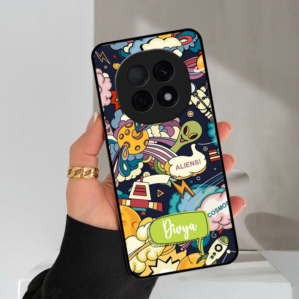 Space Glossy Metal Case Cover For Oppo