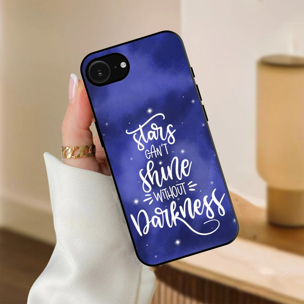 Star Glossy Metal Case Cover For iPhone