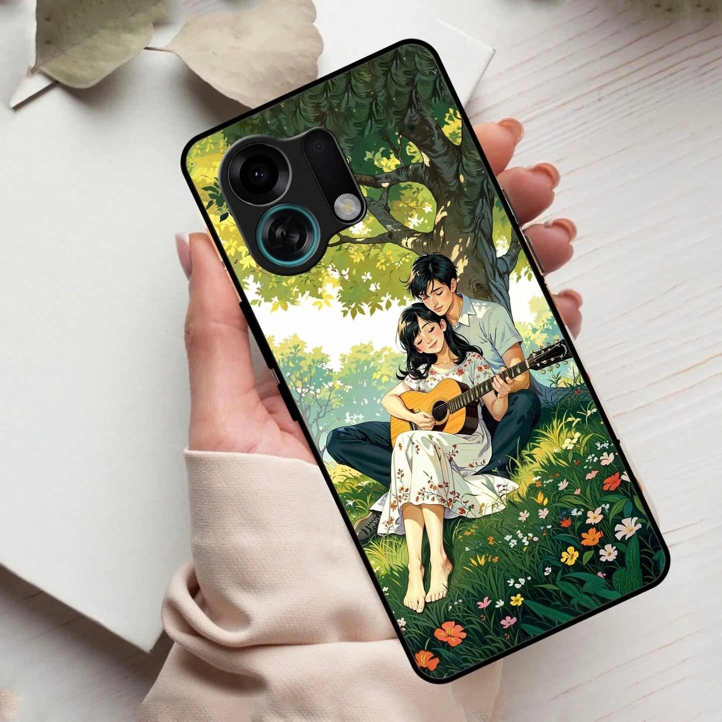 Strings of Love Glass Case Cover For Oppo - ShopOnCliQ
