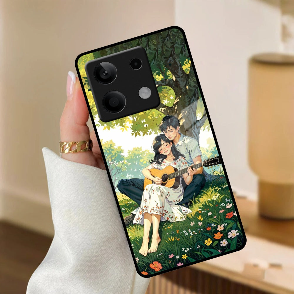 Strings of Love Glass Case Cover For Poco