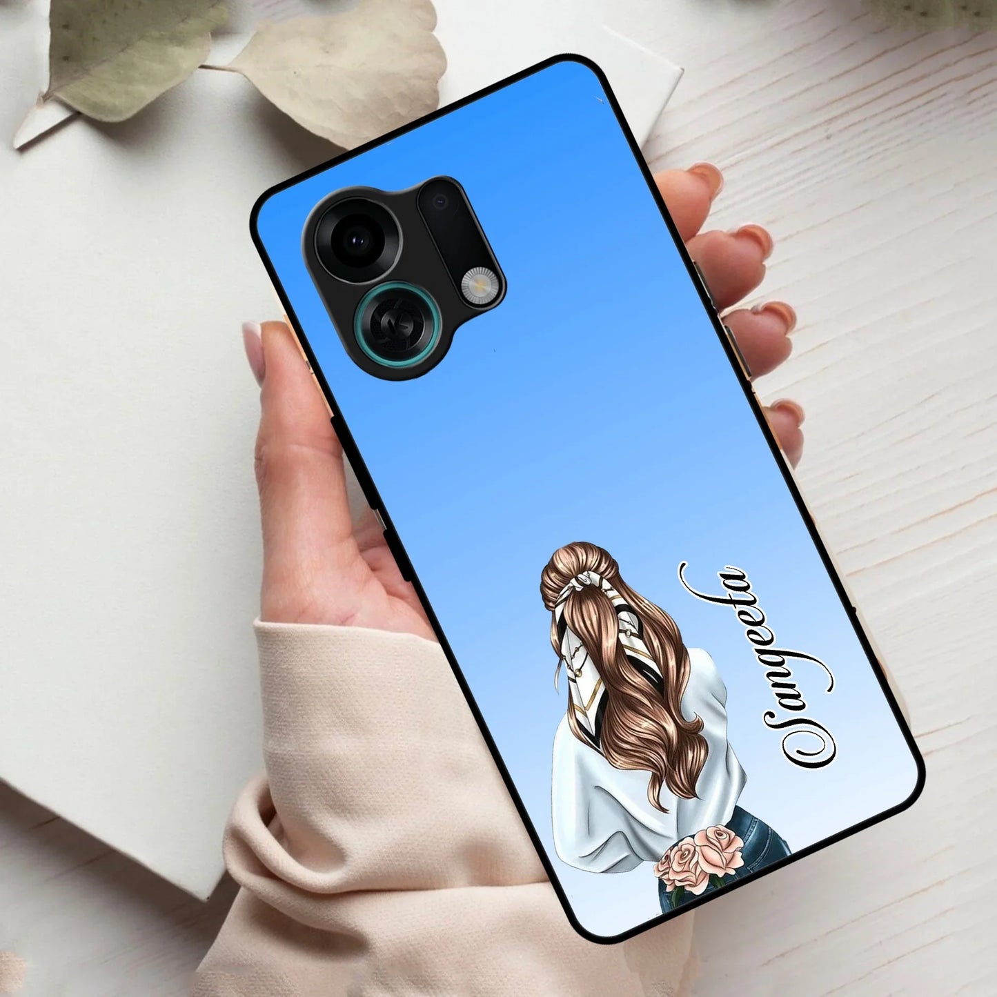 Styles Girl Customize Name Glass Case For Oppo - ShopOnCliQ
