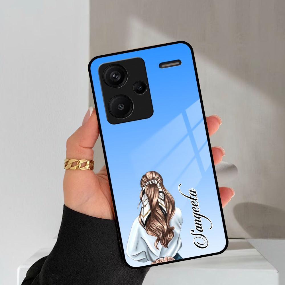 Styles Girl Customize Name Glass Case For Redmi 12 4G - ShopOnCliQ