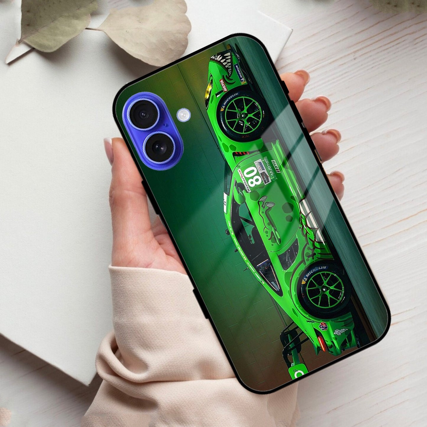 Super Sports Car V2 Glass Case Cover For iPhone