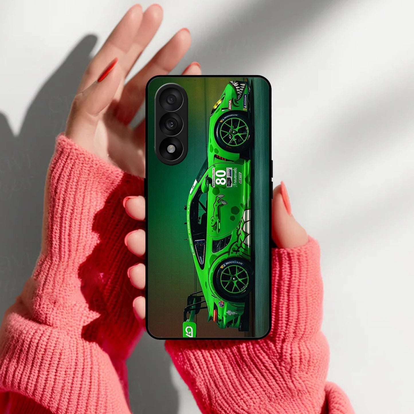 Super Sports Car V2 Glass Case Cover For OnePlus