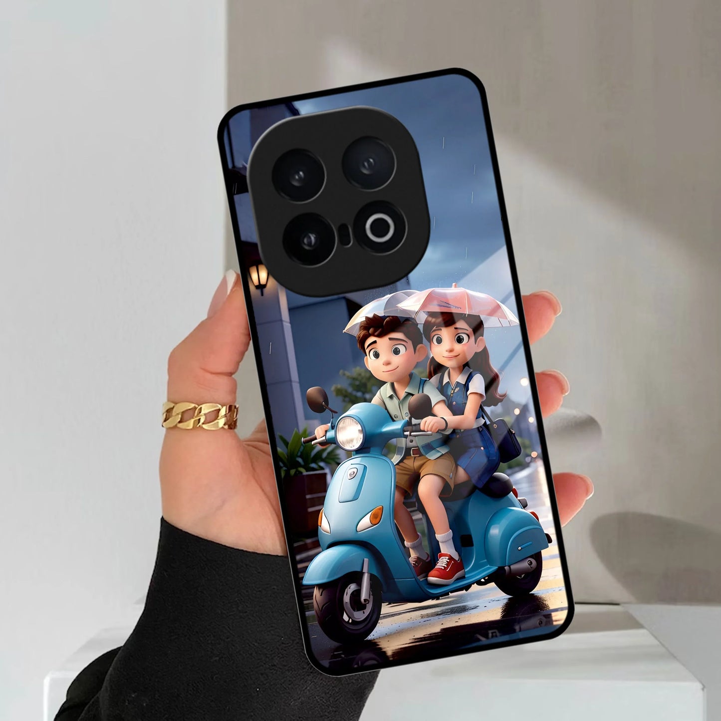 Sweet Escape Glass Case Cover For iQOO - ShopOnCliQ