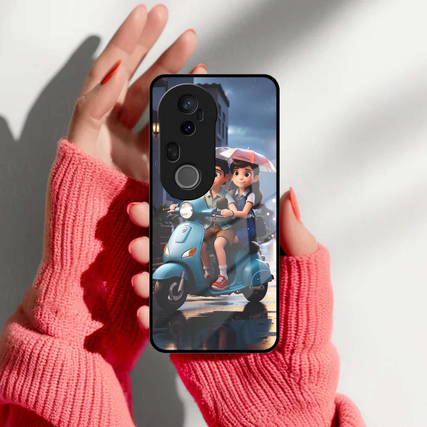 Sweet Escape Glass Case Cover For Vivo