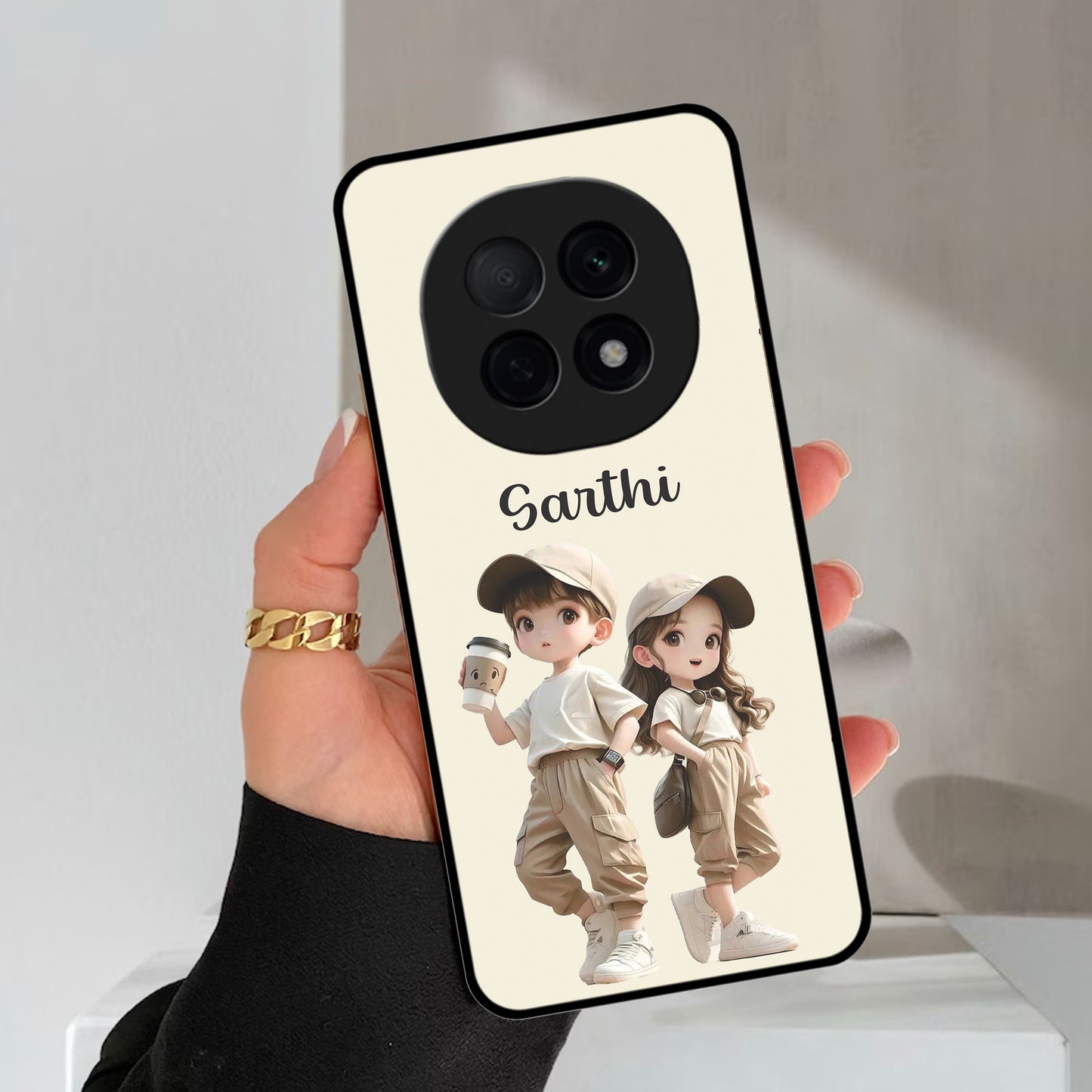 Sweet Harmony Glossy Metal Case Cover For Oppo