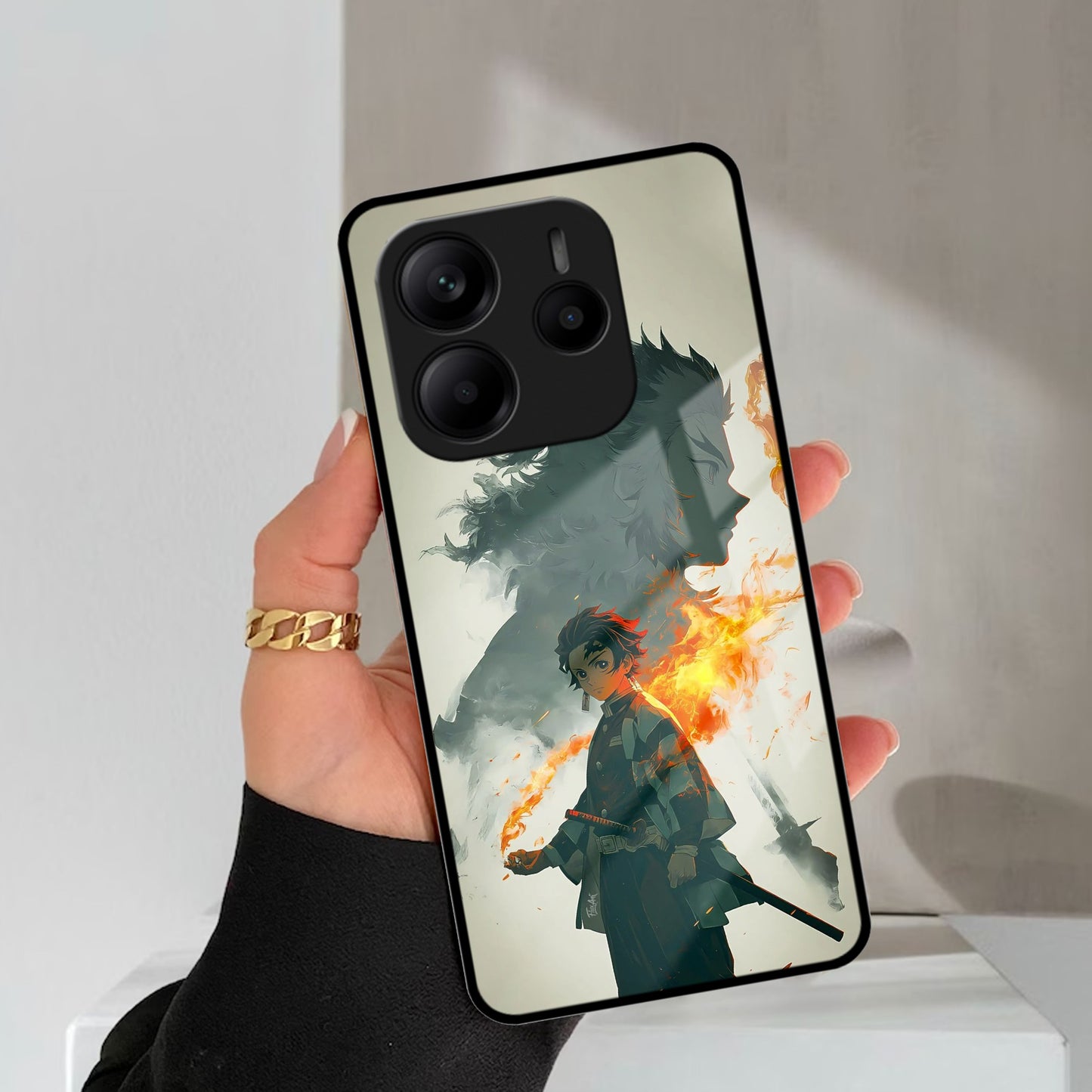 Tanjiro Dream Glass Case Cover For Redmi