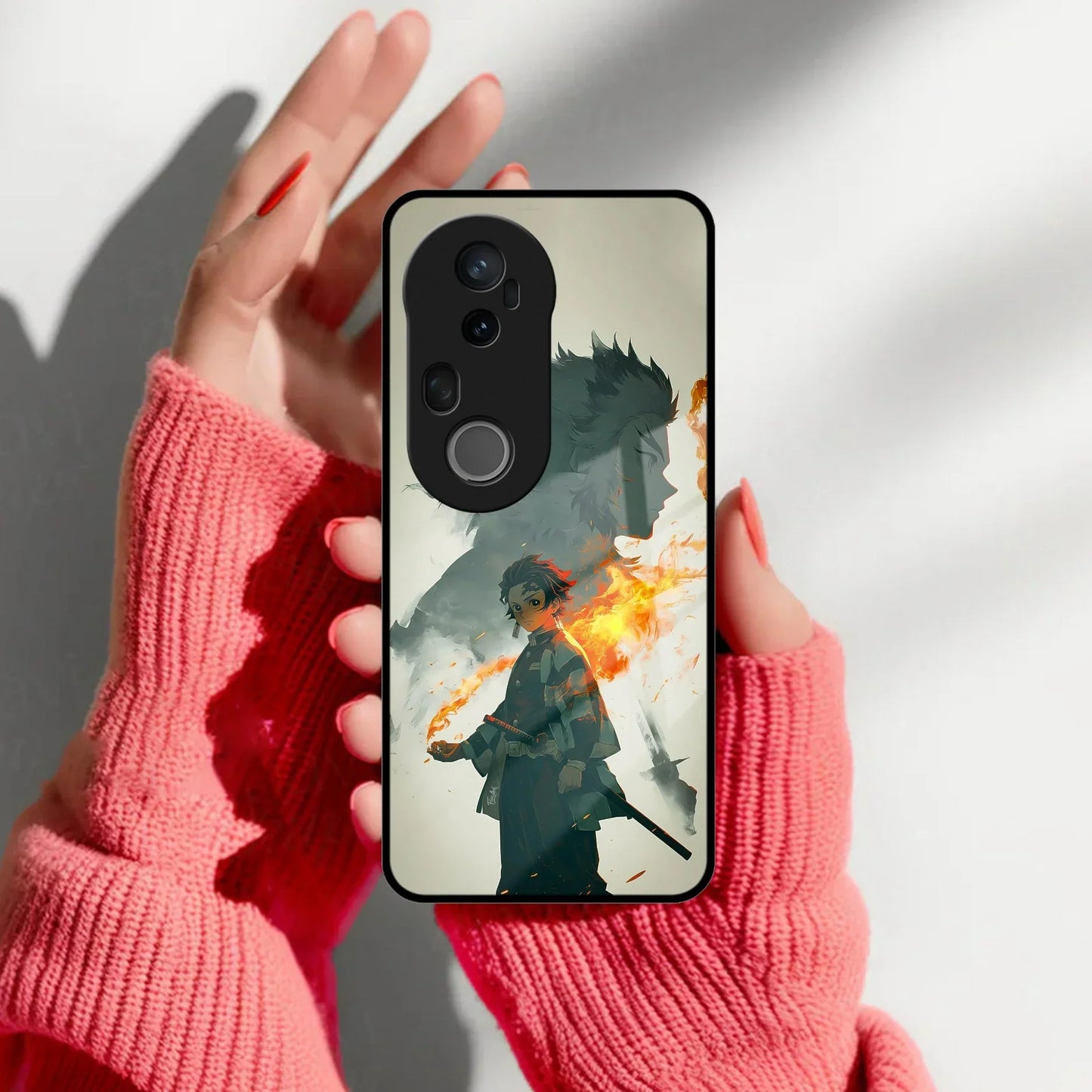 Tanjiro Dream Glass Case Cover For Vivo - ShopOnCliQ