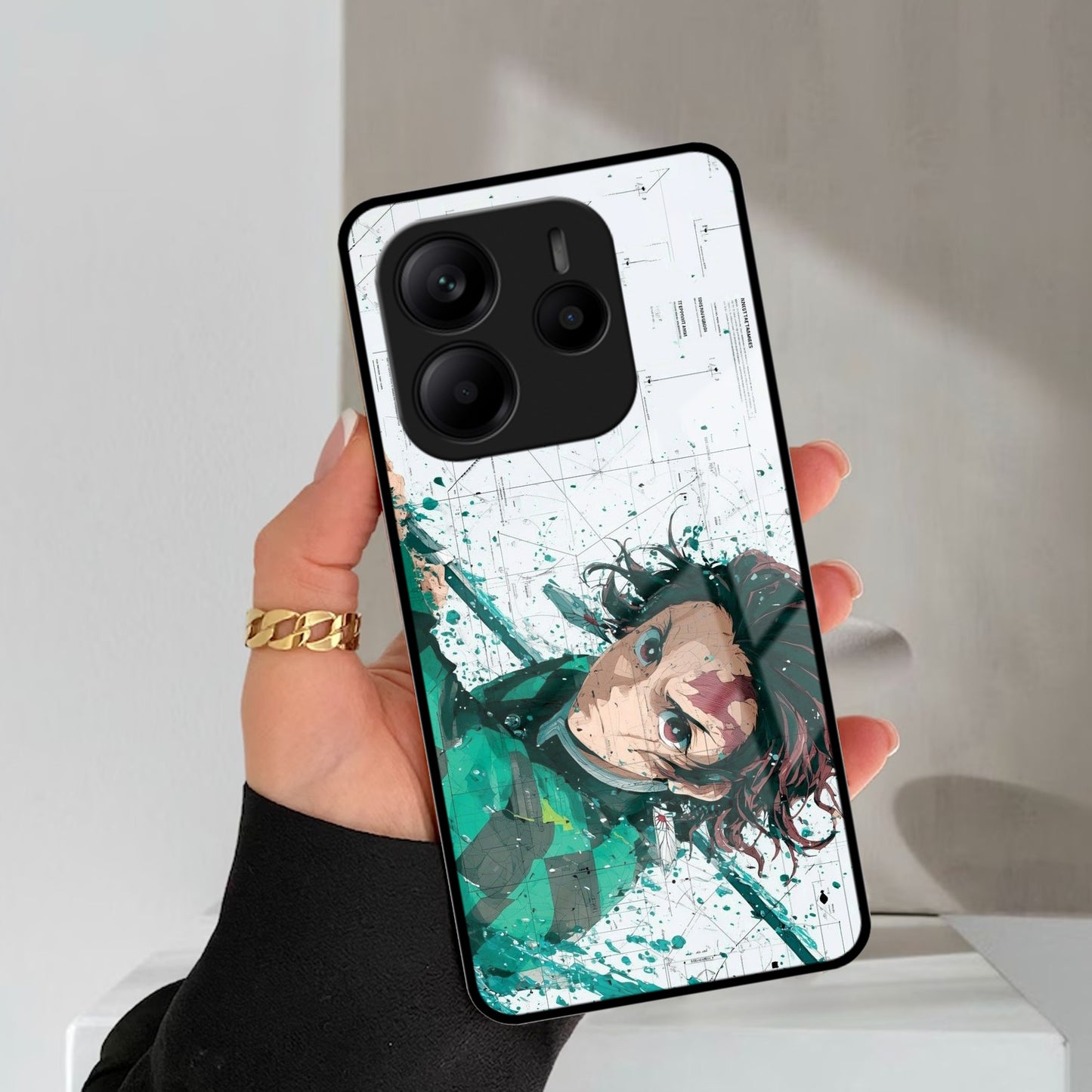 The Gentle Slayer Glass Case Cover For Redmi