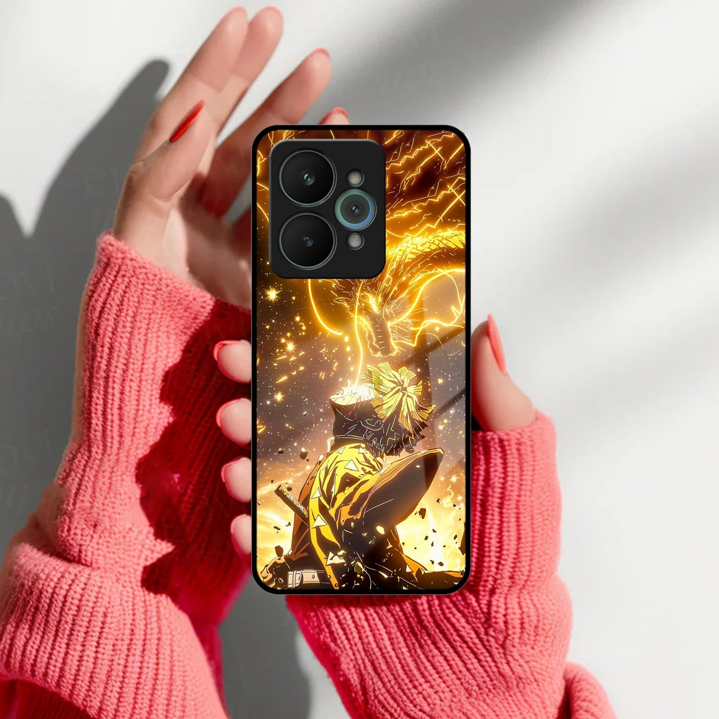 Thunder Boy Glass Case Cover For Realme