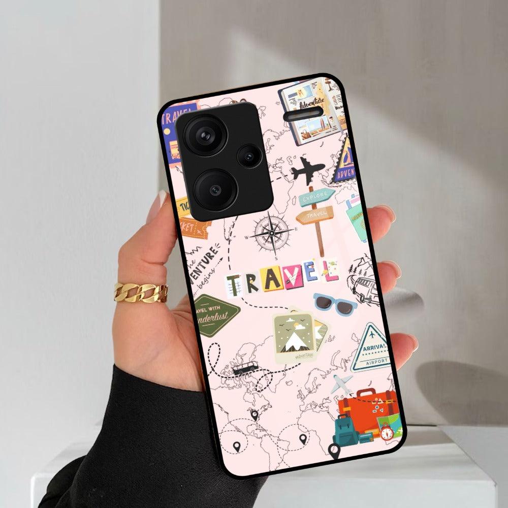 Travelogue Treasures Glass Case Cover For Redmi 12 4G - ShopOnCliQ