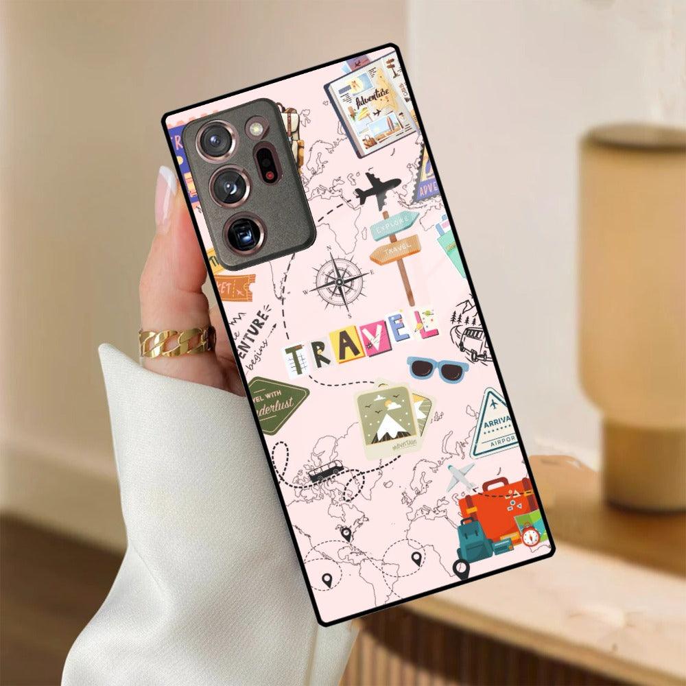 Travelogue Treasures Glass Case Cover for Samsung