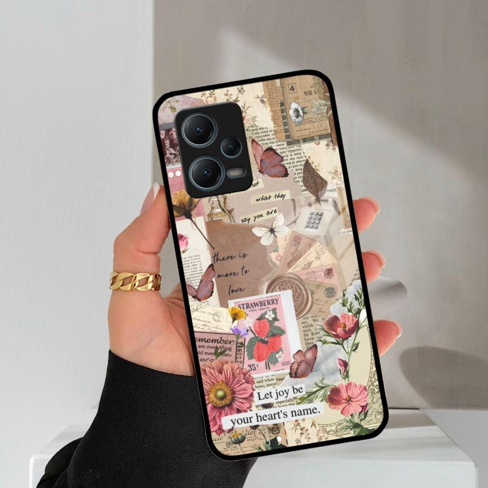 Vintage Vibes Glass Case Cover For Poco - ShopOnCliQ