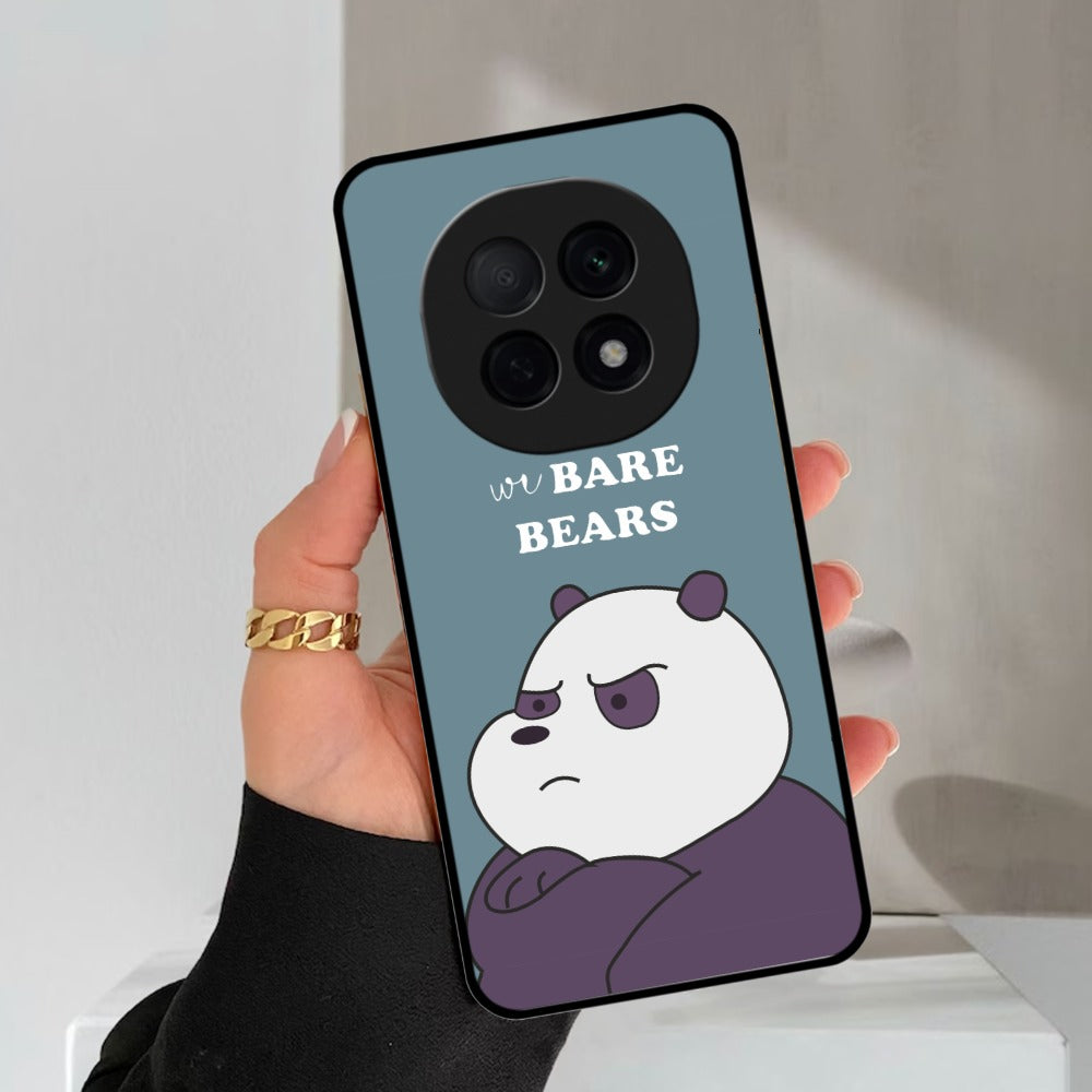 We Bare Bears Blue Glossy Metal Case Cover For Oppo