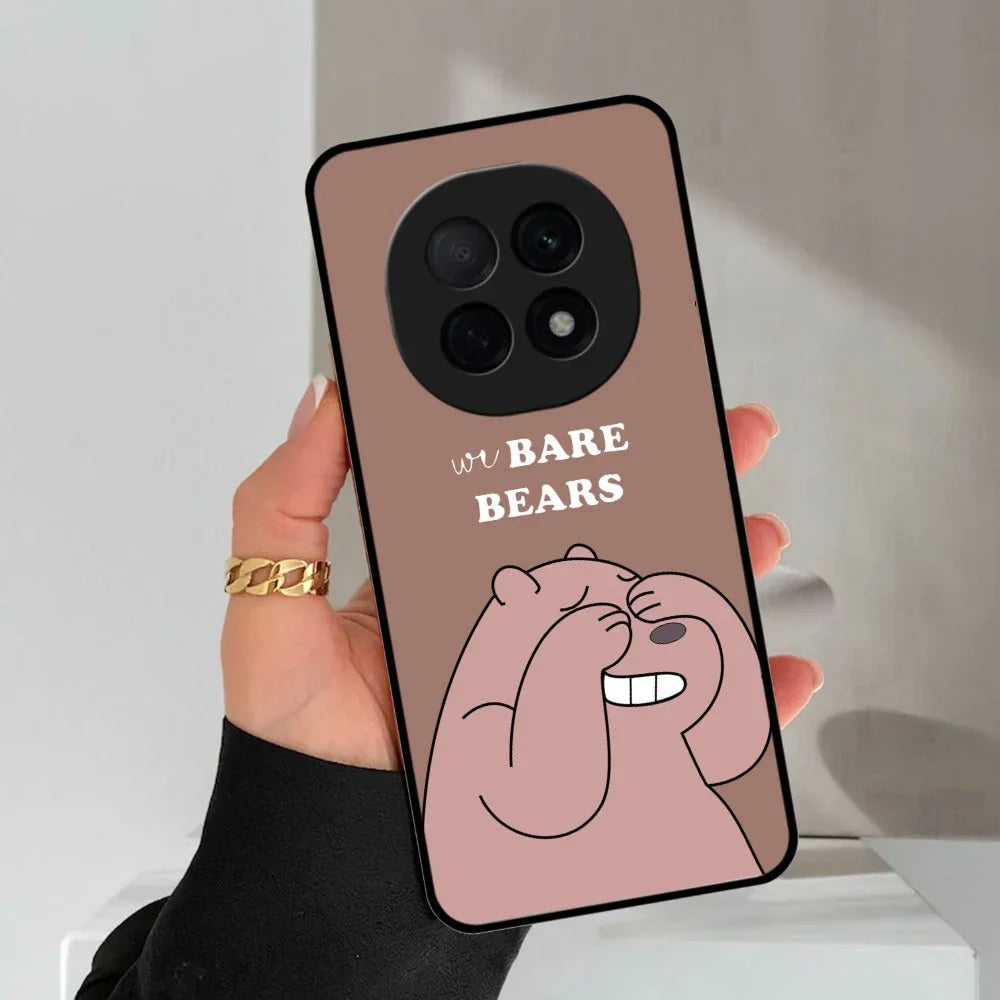 We Bare Bears Brown Glossy Metal Case Cover For Oppo - ShopOnCliQ