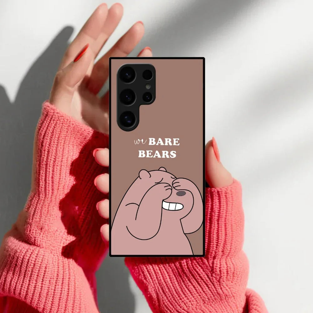 We Bare Bears Brown Glossy Metal Case Cover For Samsung - ShopOnCliQ