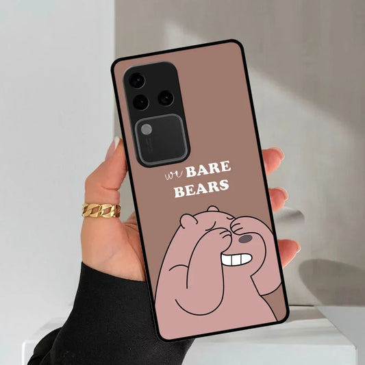 We Bare Bears Brown Glossy Metal Case Cover For Vivo - ShopOnCliQ