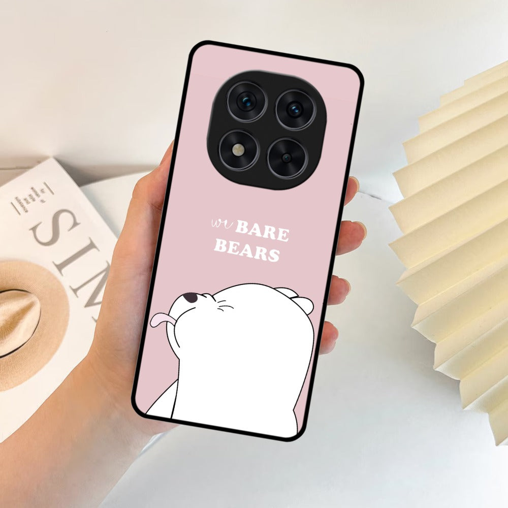 We Bare Bears Pink Glossy Metal Case Cover For Redmi
