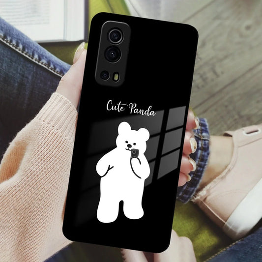 White Panda Glass Case Cover For Vivo - ShopOnCliQ